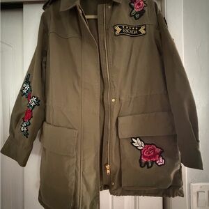 Escada Women's Floral Embroidered Utility Jacket